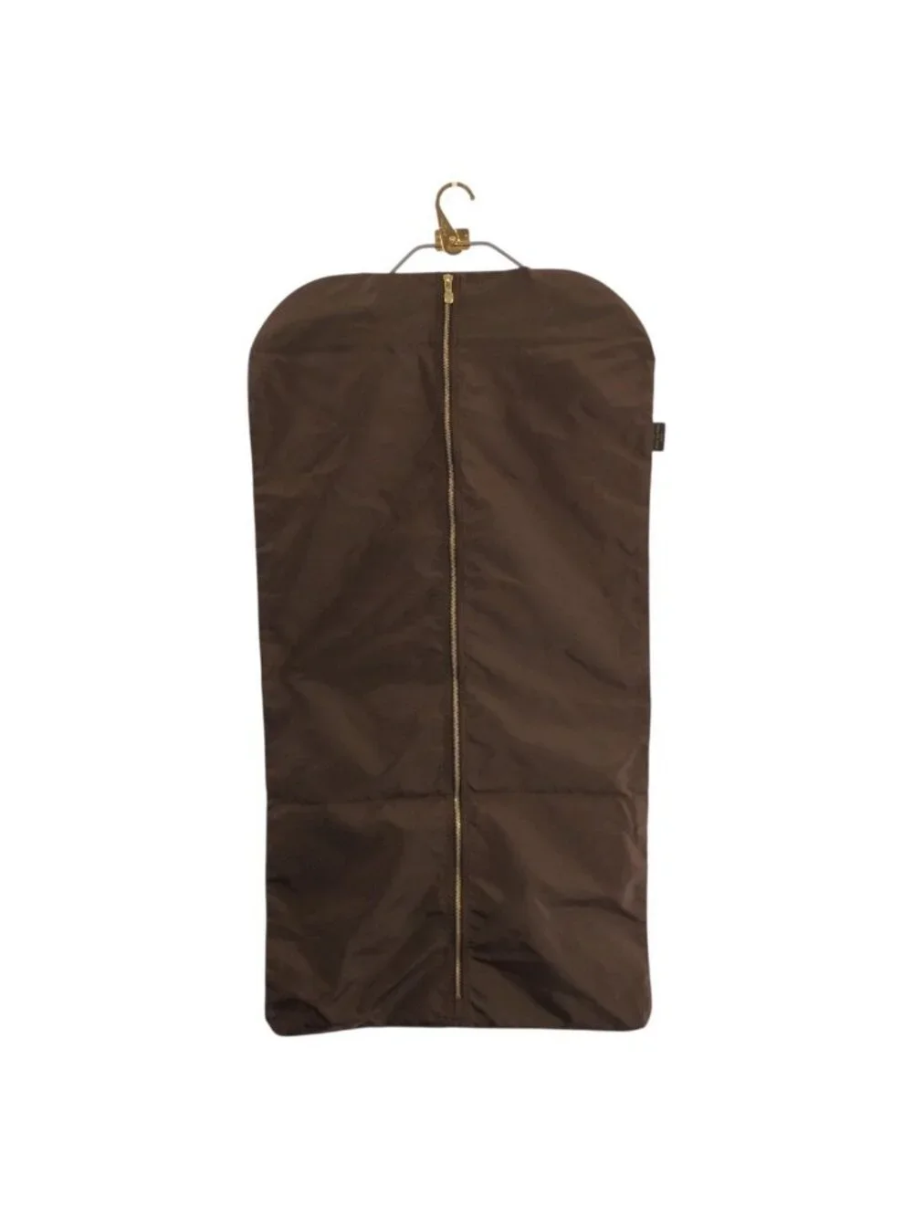 Louis Vuitton Brown Gold Nylon Suitcase Garment Case Travel